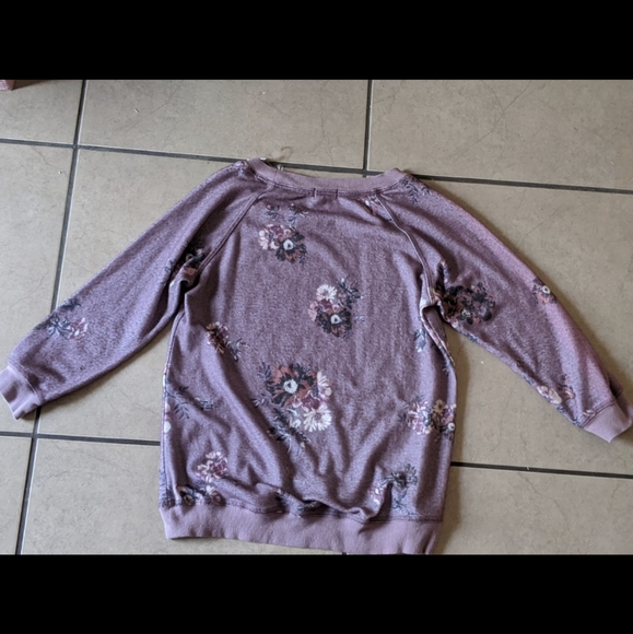 Lavender Floral Sweater - Picture 2 of 3